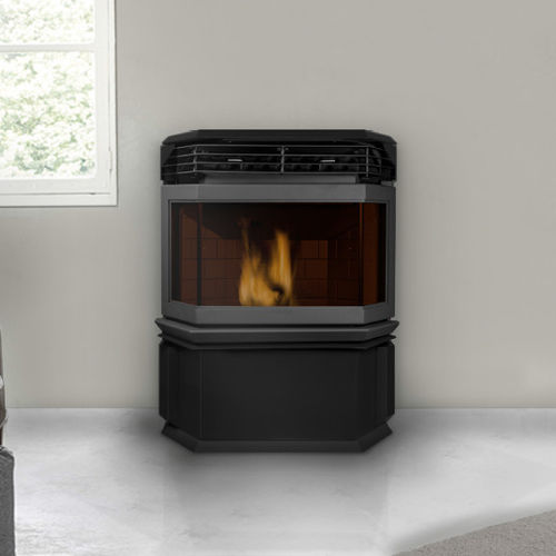 Pelletkaminofen - ECO I - ECOFOREST - 10 kW...20 kW / Multibrennstoff / modern