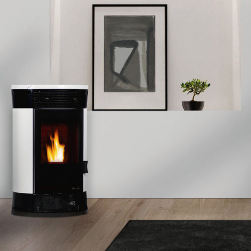 Pelletkaminofen - ATENAS - ECOFOREST - 14 kW / Multibrennstoff / modern