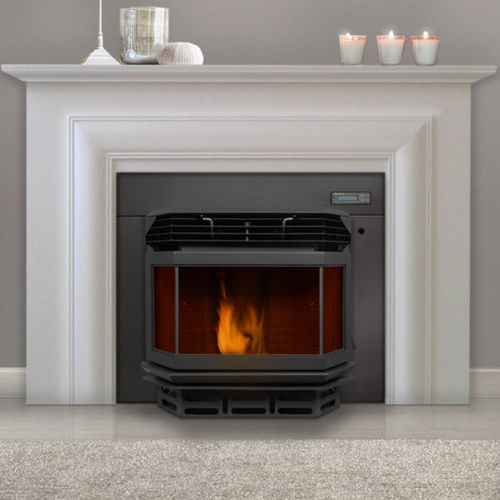 Pelletkaminofen - ECO I  - ECOFOREST - 10 kW...20 kW / Multibrennstoff / wandmontiert