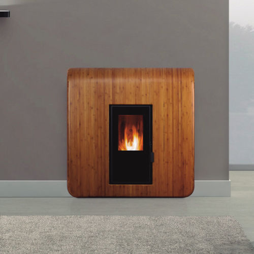 Pelletkaminofen - VENECIA - ECOFOREST - 14 kW / modern / Edelstahl