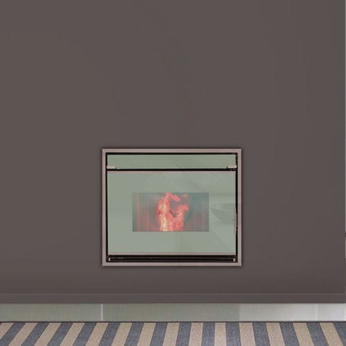 Pelletkaminofen - GRANADA - ECOFOREST - 12 kW / Multibrennstoff / wandmontiert
