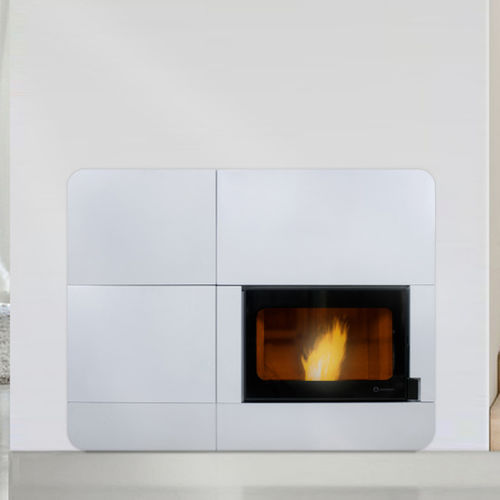 Pelletkaminofen - SÚPER INSERT 24/30/38 - ECOFOREST - 20 kW...50 kW / Multibrennstoff / wandmontiert