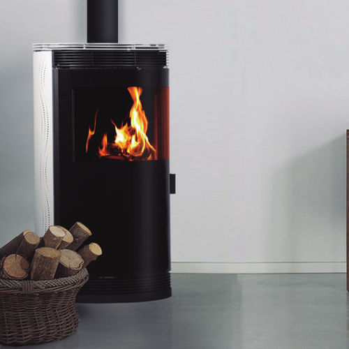 Holz-Kaminofen - ARLES - ECOFOREST - 12 kW / modern / Keramik