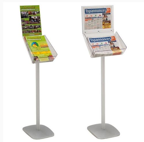 Bodenstehender Prospektständer - 214706 - EDIMETA - Aluminium / für Einzelhandel