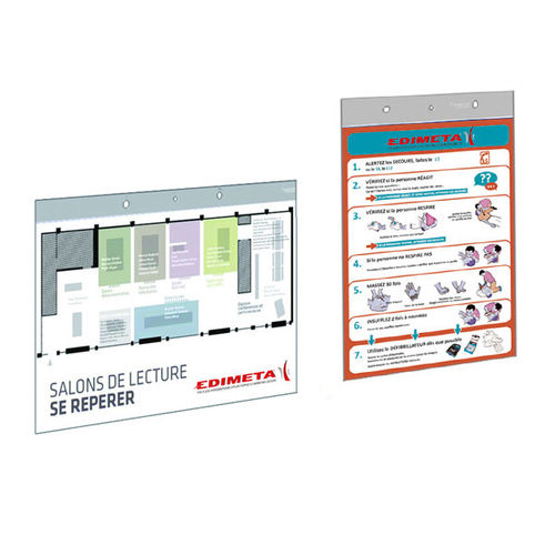 Wandmontierter Werbeträger - PVM series - EDIMETA - für den Innenraum / Magnet / Plexiglas®