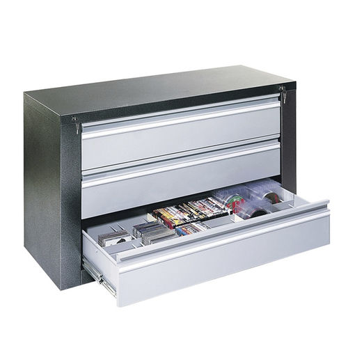 Regalsystem für Multimedia - 132880 - EDIMETA - Standard / Metall / mit Schubladen