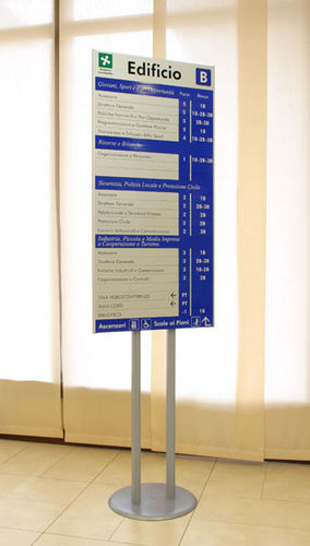 Bodenstehendes Schild - SEGNO - SEBERG - Aluminium / zur Orientierung