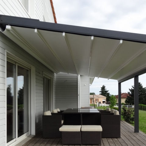 Segeltuch-Textilmembran - SOLTIS 622 - Serge Ferrari ARCHITECTURE - Verbundwerkstoff / für Pergola / für Unterstand