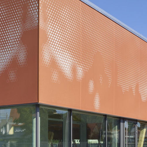 Membran-Architektur / Netz - TENSEO FRONTSIDE 371   - Serge Ferrari ARCHITECTURE - PET / für Fassadenverkleidung / lichtdurchlässig