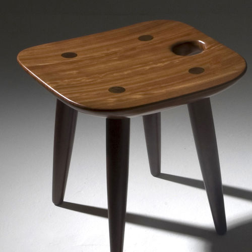 Moderner Hocker - SONIA - Triode Design - Holz / braun