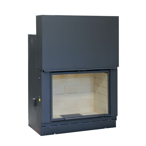 Geschlossene Feuerstelle / Holz - F1200 - SEGUIN - mit 1 Sichtseite / Stahl