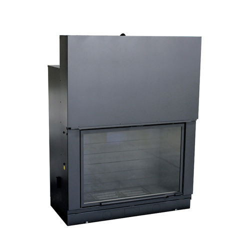 Geschlossene Feuerstelle / Holz - F1400 - SEGUIN - mit 1 Sichtseite / Stahl