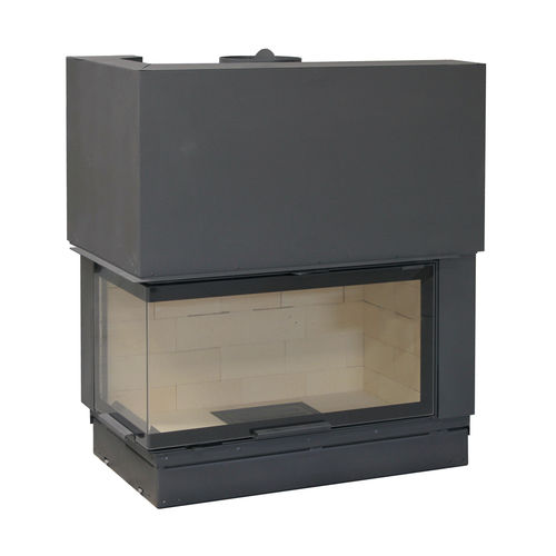 Geschlossene Feuerstelle / Holz - H1200 - SEGUIN - Ecken / mit 3 Sichtseiten / doppelseitig