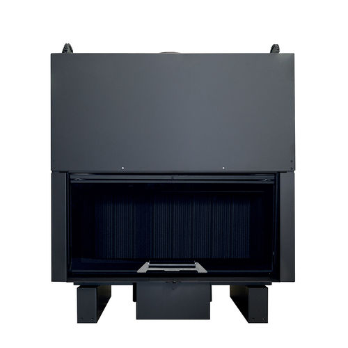 Geschlossene Feuerstelle / Holz - FAE100SF - SEGUIN - mit 1 Sichtseite / Stahl