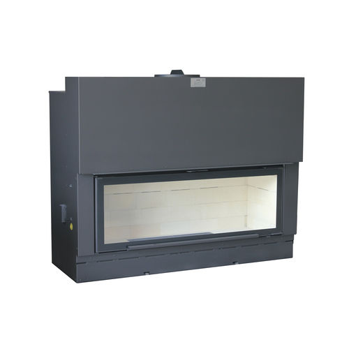 Geschlossene Feuerstelle / Holz - H1600 - SEGUIN - mit 1 Sichtseite / doppelseitig / Stahl