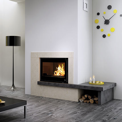 Holzkamin - ATEN - SEGUIN - Gas / Pellet / Einbau