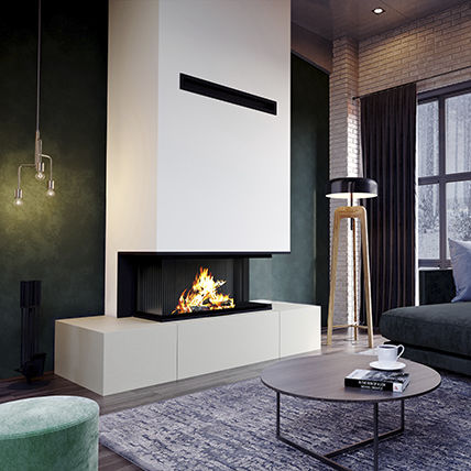 Holzkamin - NEVA - SEGUIN - Gas / Pellet / Einbau