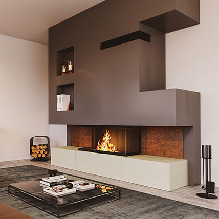 Holzkamin - AMARANTE - SEGUIN - Gas / Pellet / freistehend