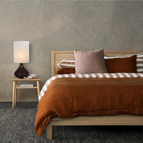 Tischlampe - Flavia  - Home Switch Home - Thawaru - Stoff / Holz / modern