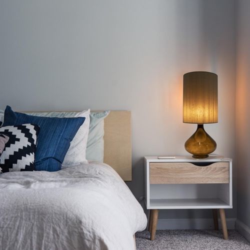 Tischlampe - Flavia - Home Switch Home - Thawaru - Glas / Stoff / modern