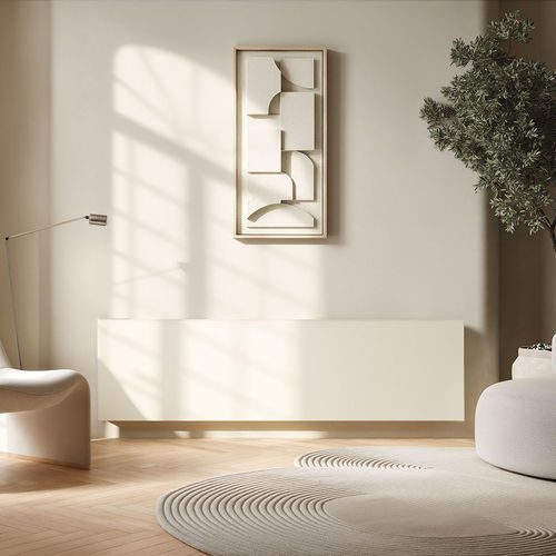 Heißwasserkonvektor - LINEA PLUS HYBRID - JAGA - modern / Metall / weiß