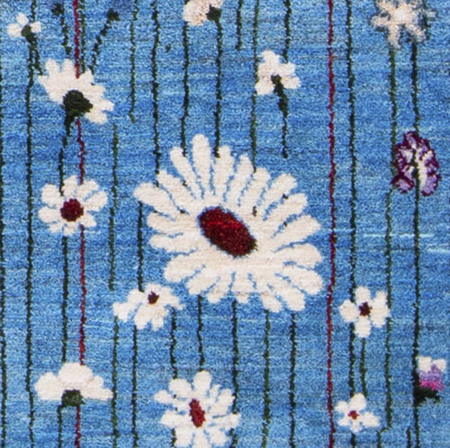 Moderner Teppich - Flower Meadow 2 d1 - ZOLLANVARI AG - Blumenmotiv / Wolle / rechteckig