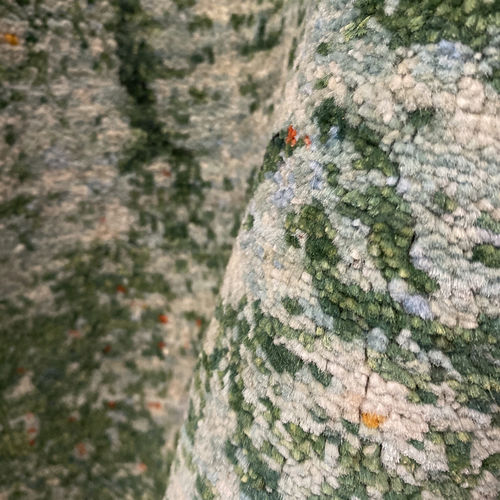 Moderner Teppich - Starfish in Green 2a - ZOLLANVARI AG - Motiv / rechteckig / handgewebt