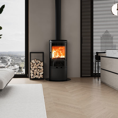 Holz-Kaminofen - CLIPPER - Jolly-mec - 6 kW / freistehend / modern