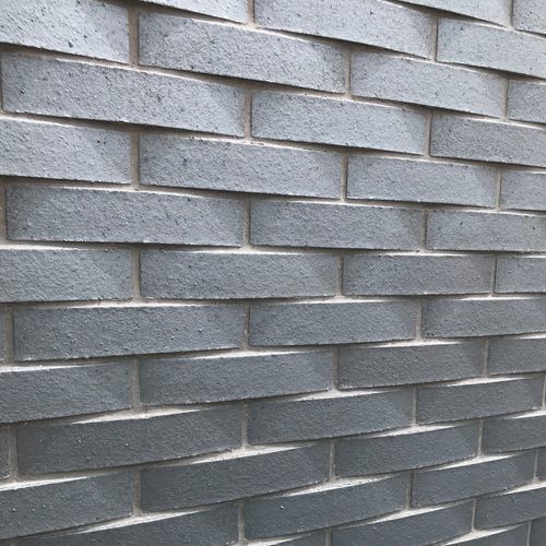 Klinker-Verblendplatte - BASALTO - ONDA - TERRAKLINKER - GRES DE BREDA - für Innenwand / für Außenwand / verklebt