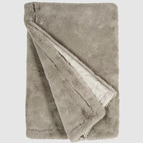 Kunstfell-Plaid - C - GUANACO MOON 909 - TISCA ITALIA - aus Vinylgewebe