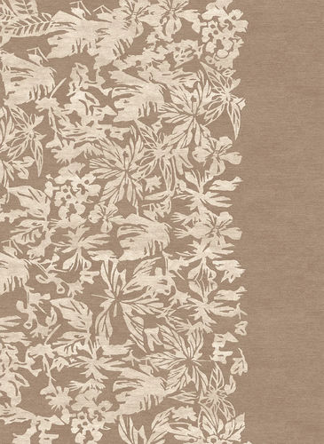 Moderner Teppich - H-DATES - TISCA ITALIA - Blumenmotive / Wolle / Viskose