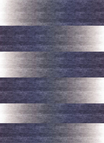 Moderner Teppich - H-INDIGO - TISCA ITALIA - Streifenmuster / Wolle / Viskose
