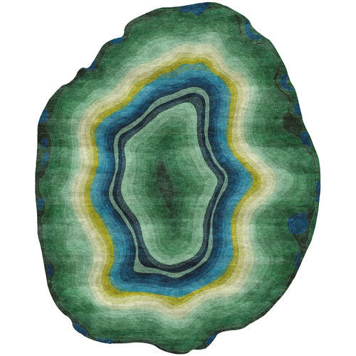 Moderner Teppich - H-AGATE - TISCA ITALIA - Motiv / Wolle / Viskose