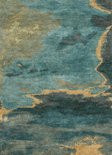 Moderner Teppich - H-SUNSET - TISCA ITALIA - Motiv / Wolle / Viskose