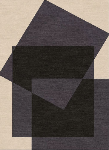 Moderner Teppich - H-SHADOW - TISCA ITALIA - geometrisches Muster / Wolle / Viskose