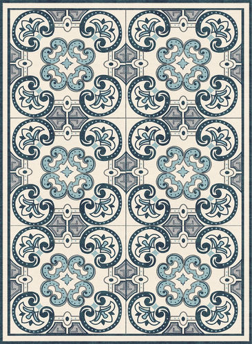 Moderner Teppich - H-TILES - TISCA ITALIA - Motiv / Wolle / Viskose