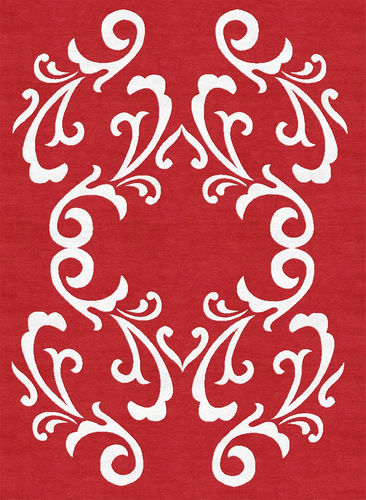 Moderner Teppich - S-BAROC - TISCA ITALIA - Motiv / Wolle / Viskose