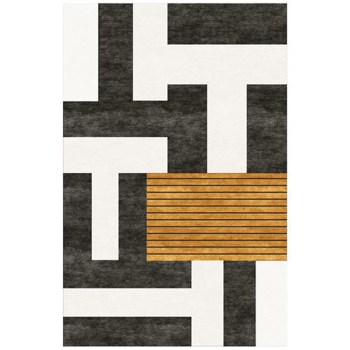 Moderner Teppich - CHUNKY 19 - TISCA ITALIA - Streifenmuster / Baumwolle / Neuseelandwolle