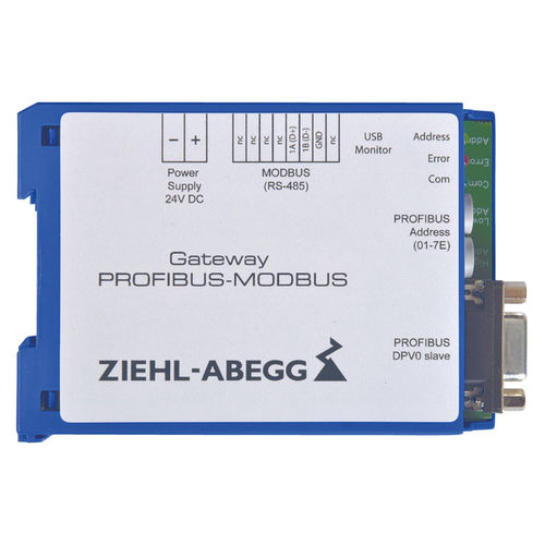Schnittstellenmodul für Gateway - NETCON - ZIEHL-ABEGG AG - DIN-Schiene / USB / PROFINET
