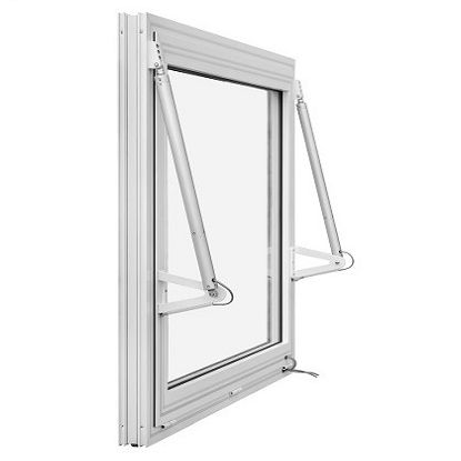Aluminiumprofil-Rauchabzugsfenster - MCR OSO THERM 75 - Mercor - für Fassaden