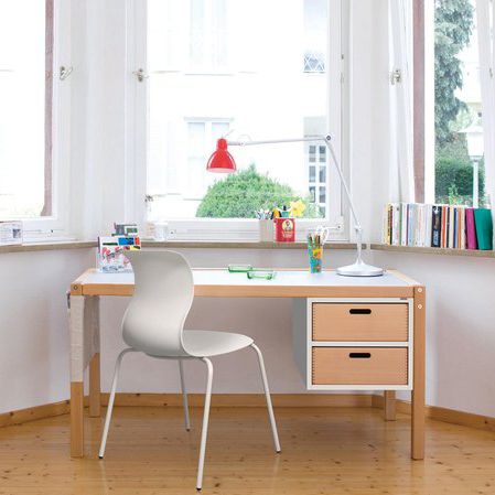 Bodenstehender Schreibtisch - PROFILSYSTEM - Flötotto Einrichtungssysteme GmbH - modern / Buche / gerade