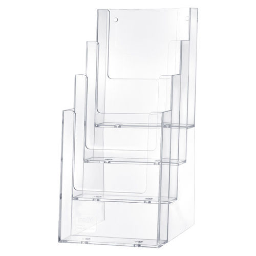 Tisch-Prospektständer - THE HELPDESK - helit innovative Büroprodukte GmbH - Kunststoff / Glas / für Gewerbegebrauch