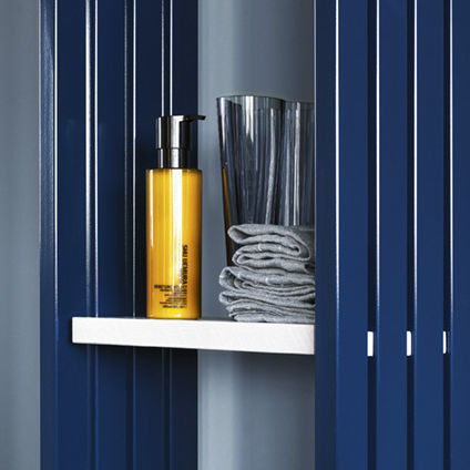 Wandmontiertes Regal - MONTECARLO - TUBES - modern / Eiche / für Badezimmer