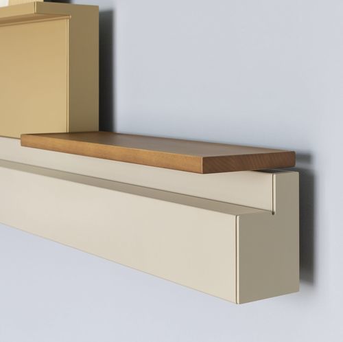 Wandmontiertes Regal - RIFT - TUBES - modern / Holz / für Badezimmer