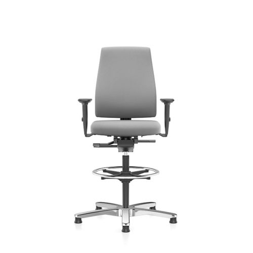 Stoff-Arbeitsstuhl - GOAL - Interstuhl Büromöbel GmbH & Co. KG - mit Rollen / mit Fußstütze / drehbar