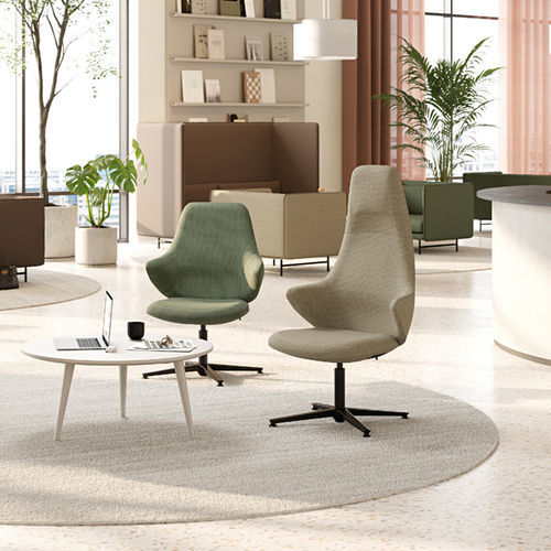 Moderner Sessel - CHECKIS3 - Interstuhl Büromöbel GmbH & Co. KG - Stoff / Metall / Hochlehner