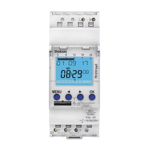 Programmierer für Beleuchtung - TR 610 TOP3 - Theben AG - DIN-Schiene