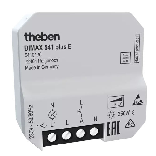 Dimmer auf DIN-Schiene / für DIN-Schiene - DIMAX 541 PLUS E - Theben AG