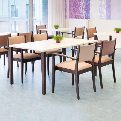 Moderner Besprechungstisch - Pinta  - Kusch & Co - Holzfurnier / Gestell aus Eiche / Gestell aus getöntem Holz