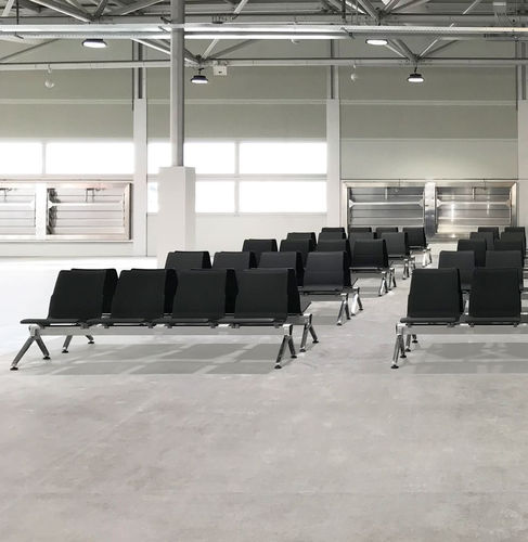 Stahl-Traversenbank - V-Travel - Kusch & Co - Aluminiumguss / extrudiertes Aluminium / flammenhemmender Stoff